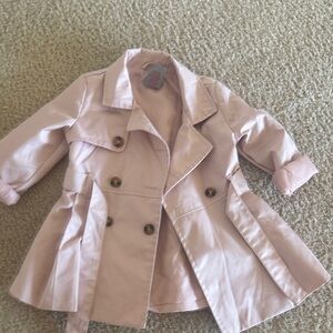 T Tahari Light Pink Kids Raincoat